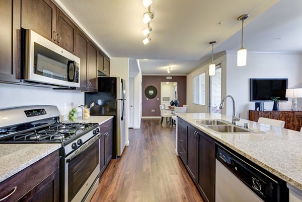 kitchen at Seta Apartments