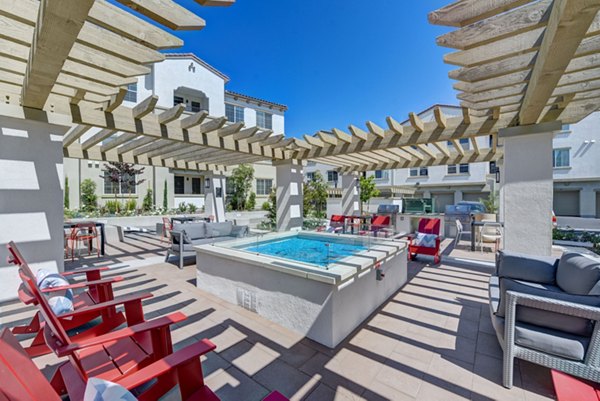 pool area at Seta Apartments