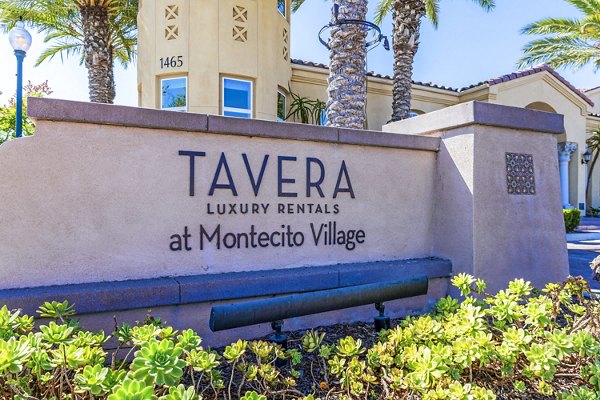 Tavera Apartments: Elegant signage showcasing luxury living in a premium location