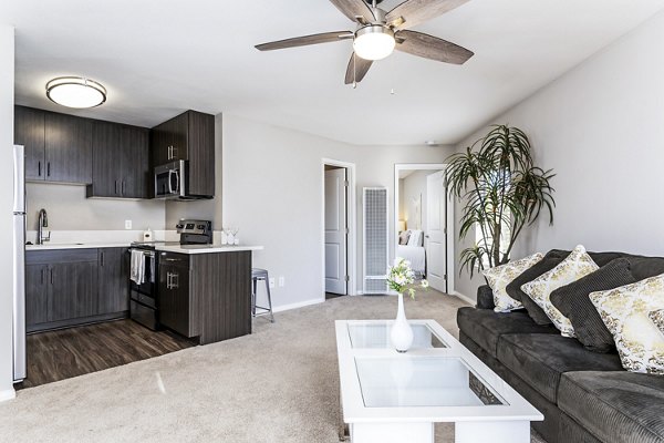 living room at Village Square Apartments