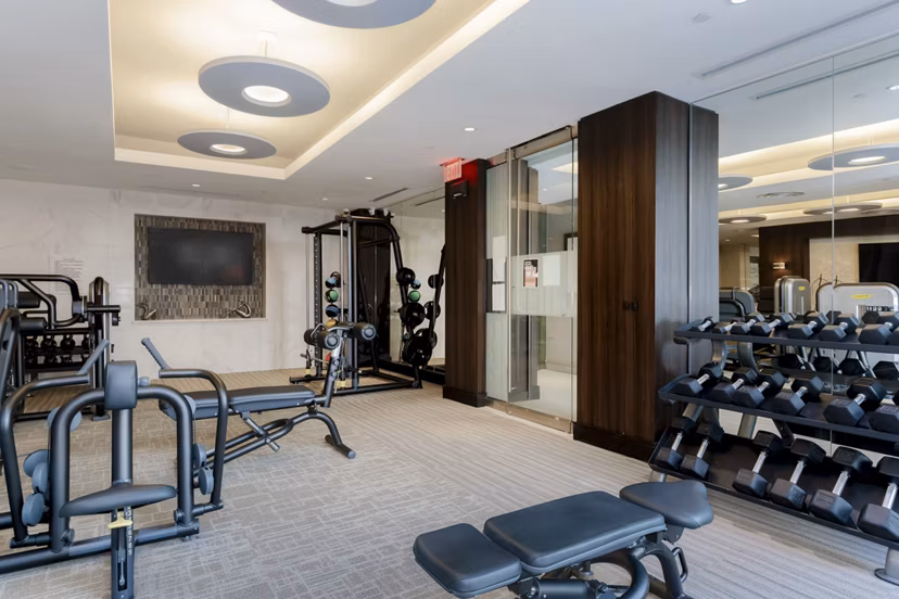 Fitness center with state-of-the-art equipment at Vora Mission Valley East Apartments