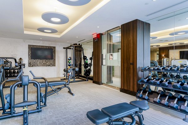 fitness center at Vora Mission Valley East Apartments
