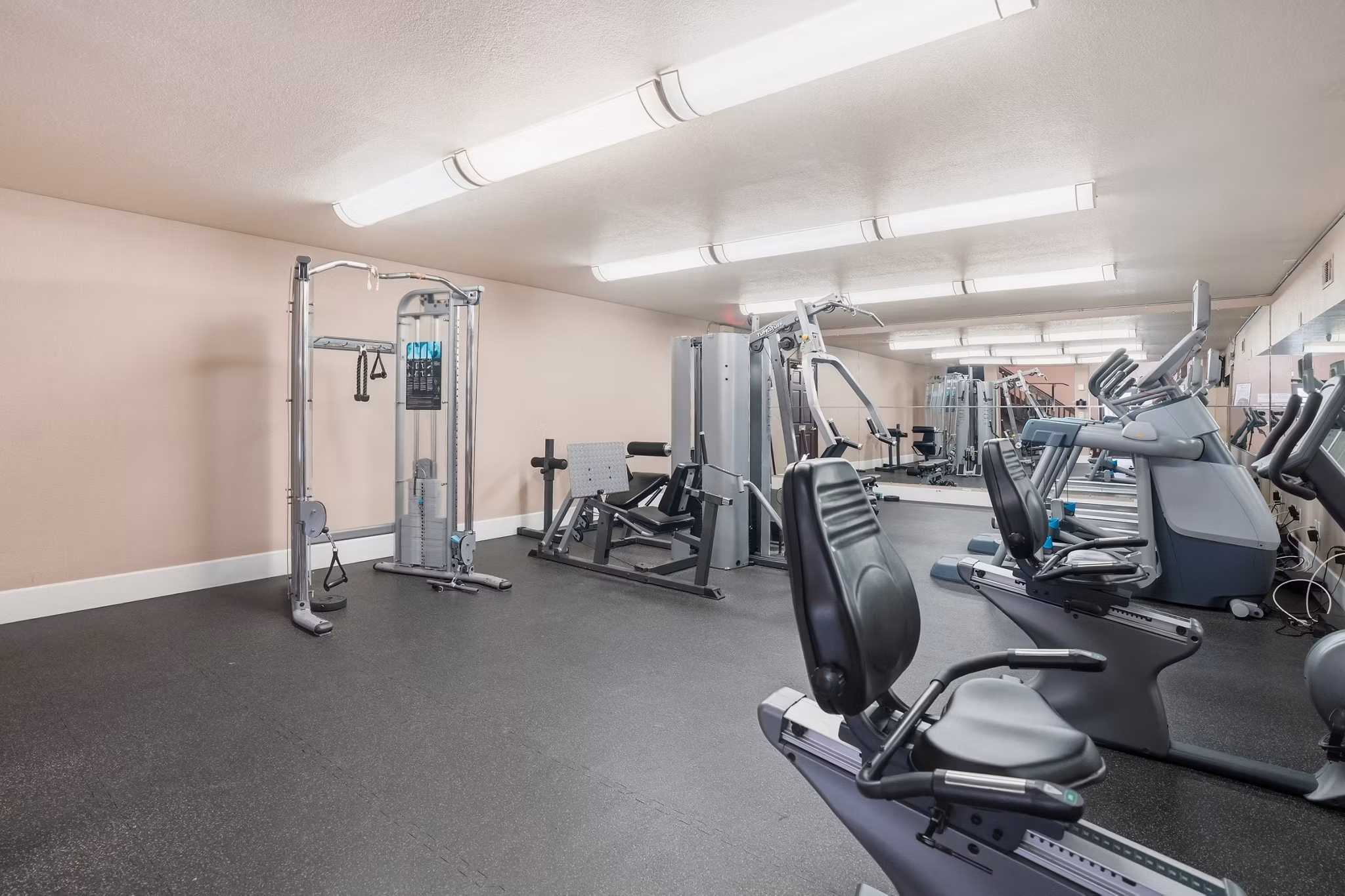 Fitness Center at Shadowridge Woodbend Apartments