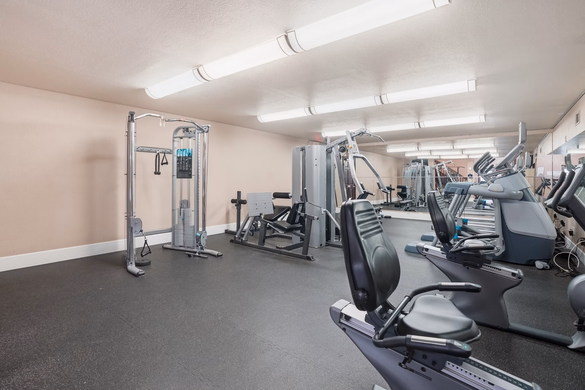 Fitness Center at Shadowridge Woodbend Apartments