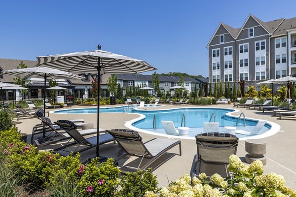 Stunning outdoor pool at NOVEL Harpeth Heights, Crescent Communities Apartments