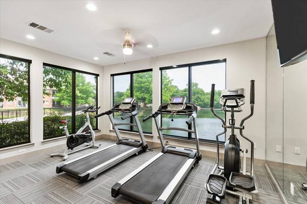 fitness center at Ashford Apartments