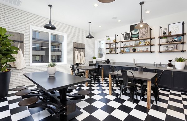 Elegant clubhouse featuring modern decor at Kendry Apartments