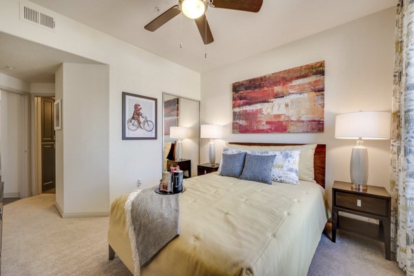 Inviting bedroom with stylish decor at Solana Ridge Apartments