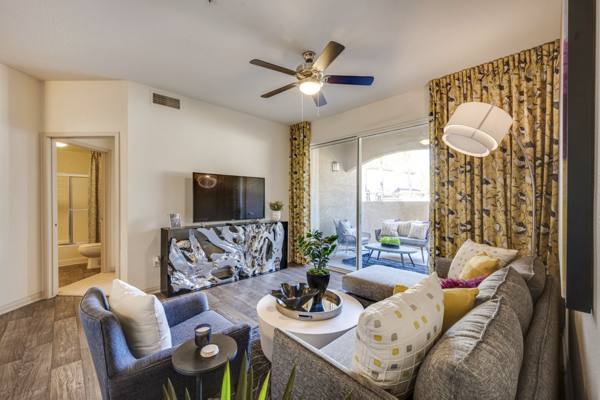 living room at Solana Ridge Apartments