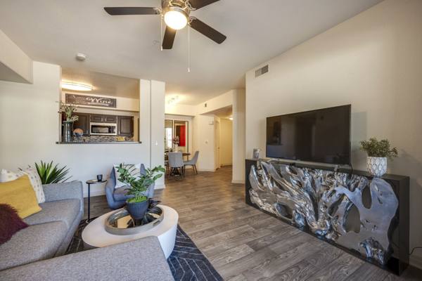 living room at Solana Ridge Apartments