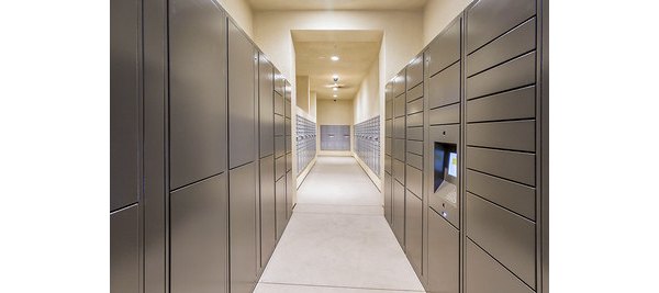 Convenient parcel pickup facility at Sorano Apartments for easy and efficient package management
