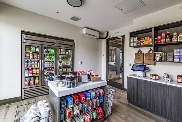 clubhouse convenience store at The Louis Apartments