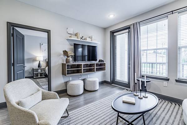 living room at The Louis Apartments