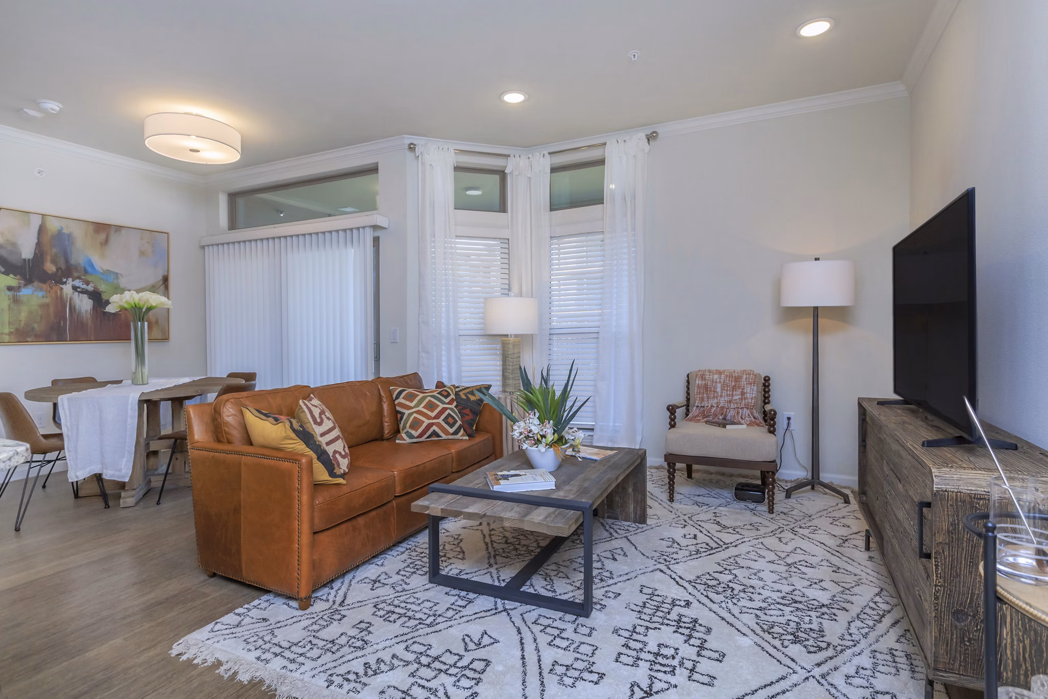 living room at Anthem at Ledge Stone Apartments