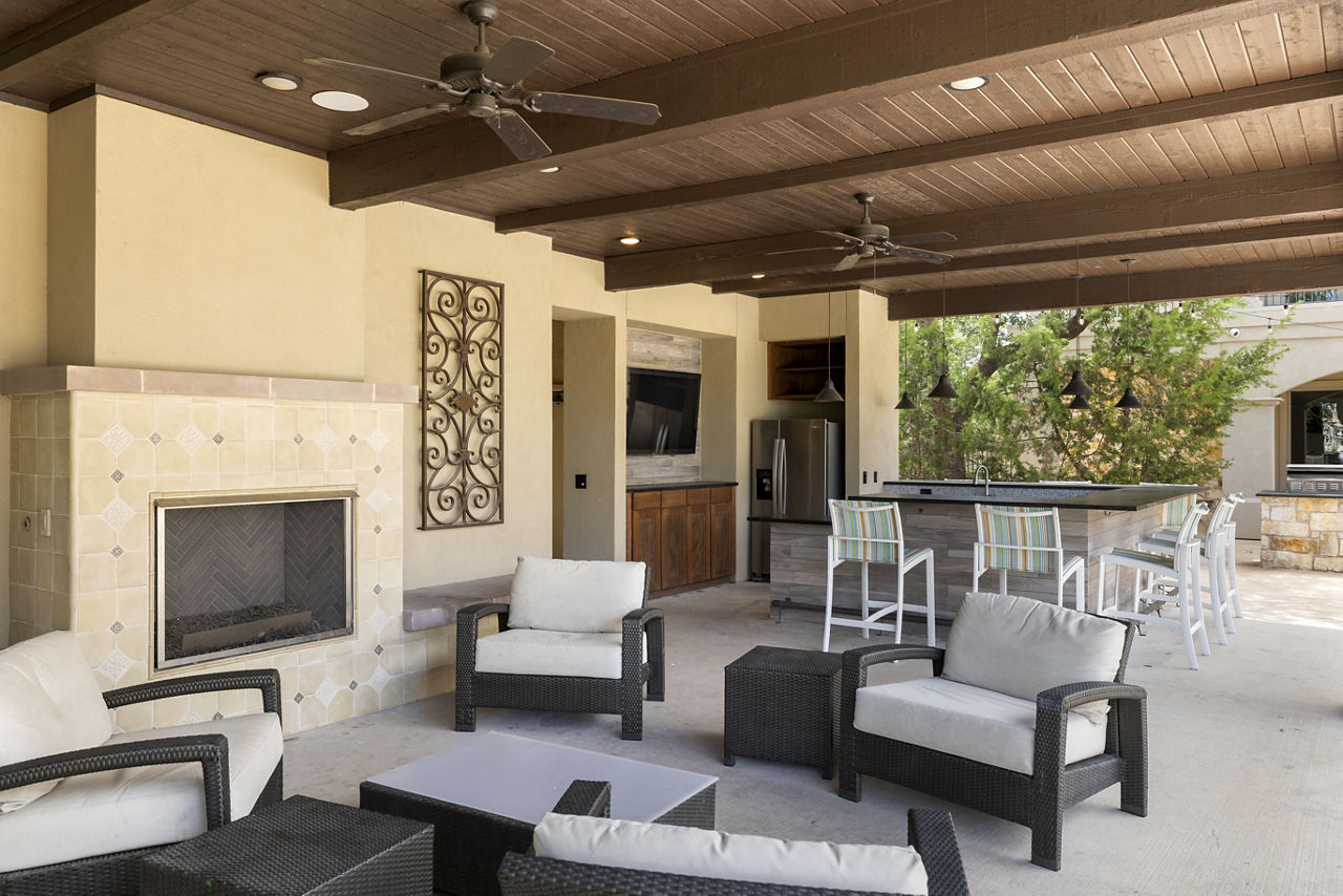 Grill area at Anthem At Ledge Stone
