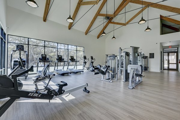 fitness center at Arbolada Apartments