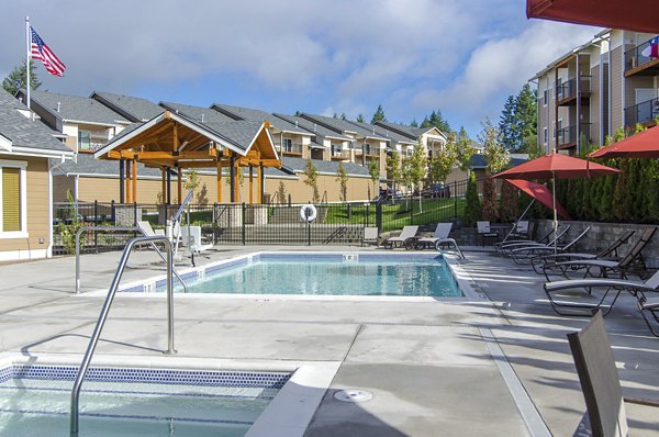 Resort-style swimming pool at Britton Place Apartments, offering luxurious outdoor relaxation and recreation