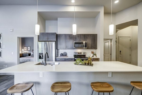 kitchen at The Plaza at Pikes Peak Apartments