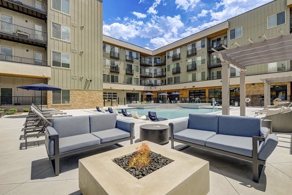 grill area at The Plaza at Pikes Peak Apartments 