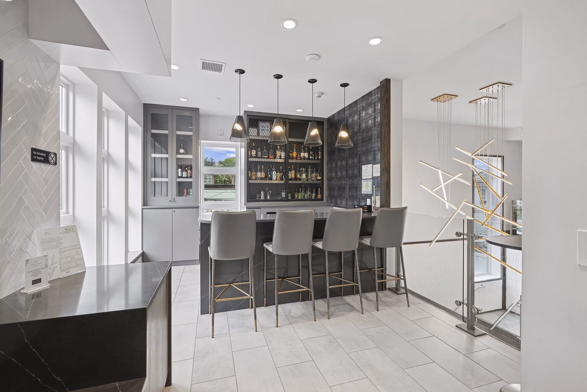clubhouse at The Park at Woodbridge Station Apartments