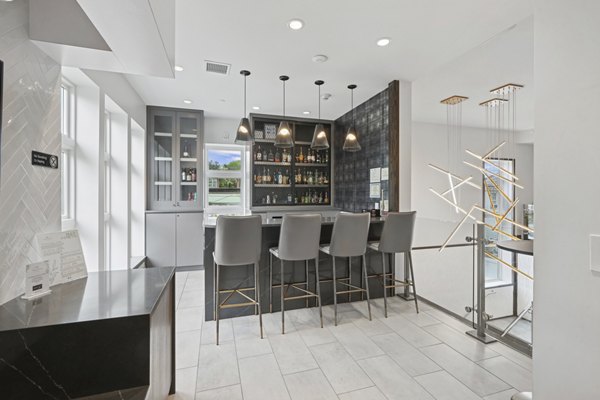 clubhouse at The Park at Woodbridge Station Apartments