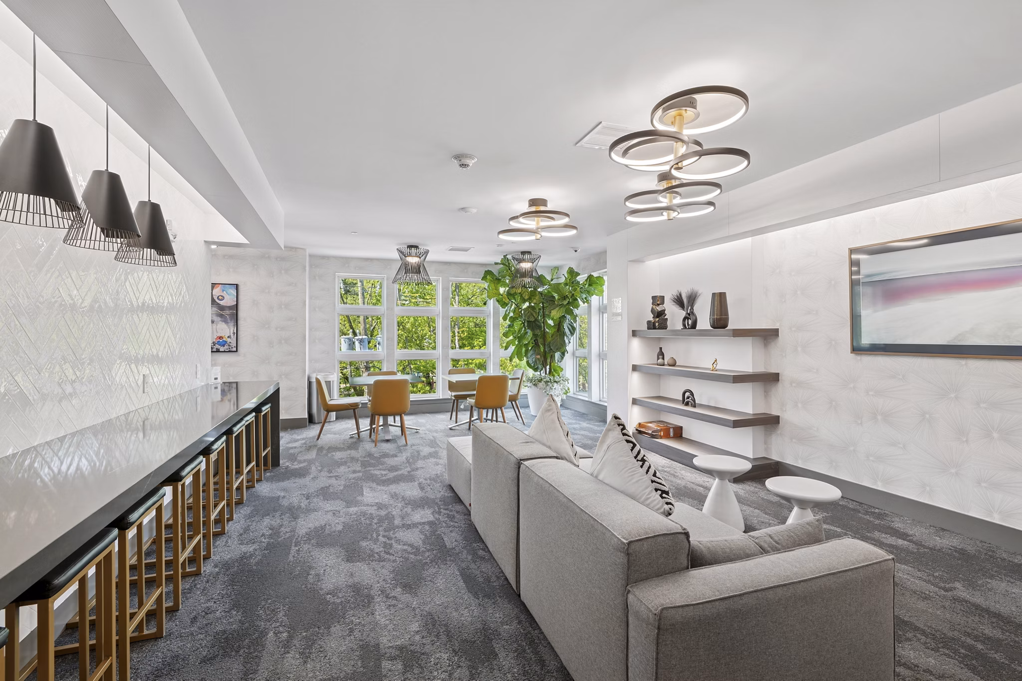 clubhouse at The Park at Woodbridge Station Apartments
