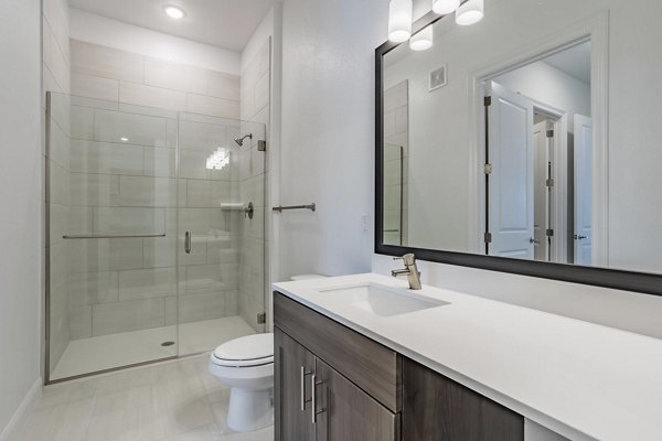 bathroom at Cadence Creek at Gosling Apartments