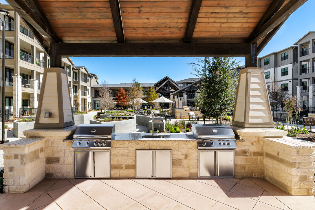 Grill area at Cadence Creek At Gosling