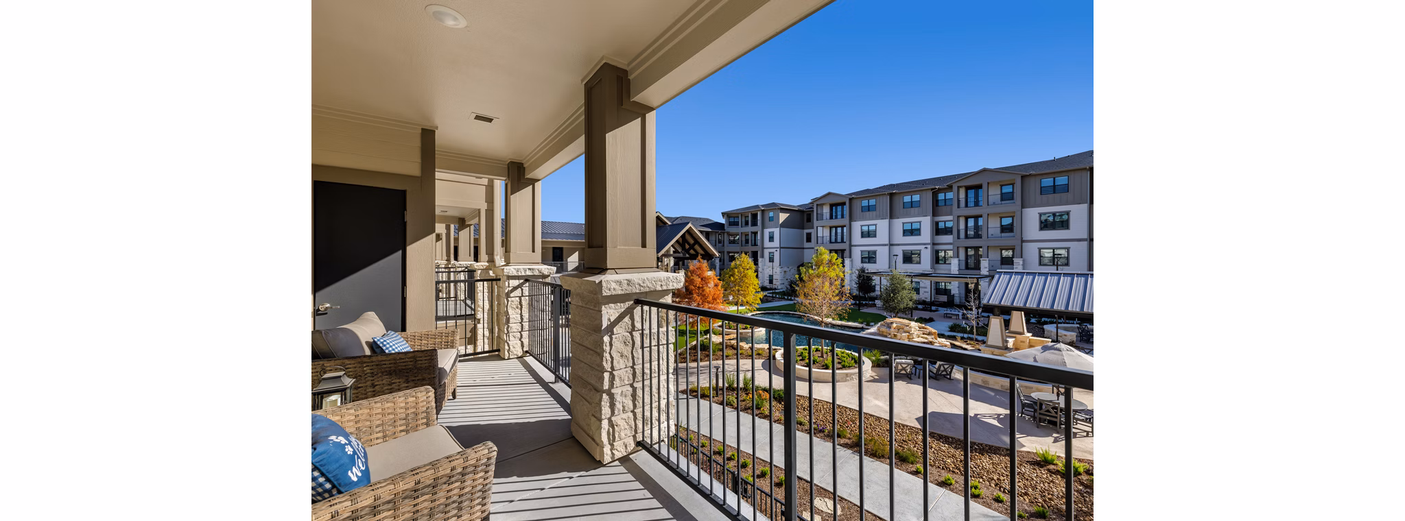 Patio at Cadence Creek at Gosling I Apartments