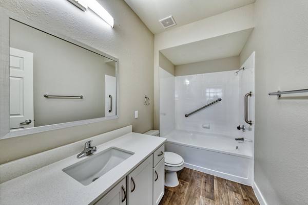 bathroom at Mountainside Apartments