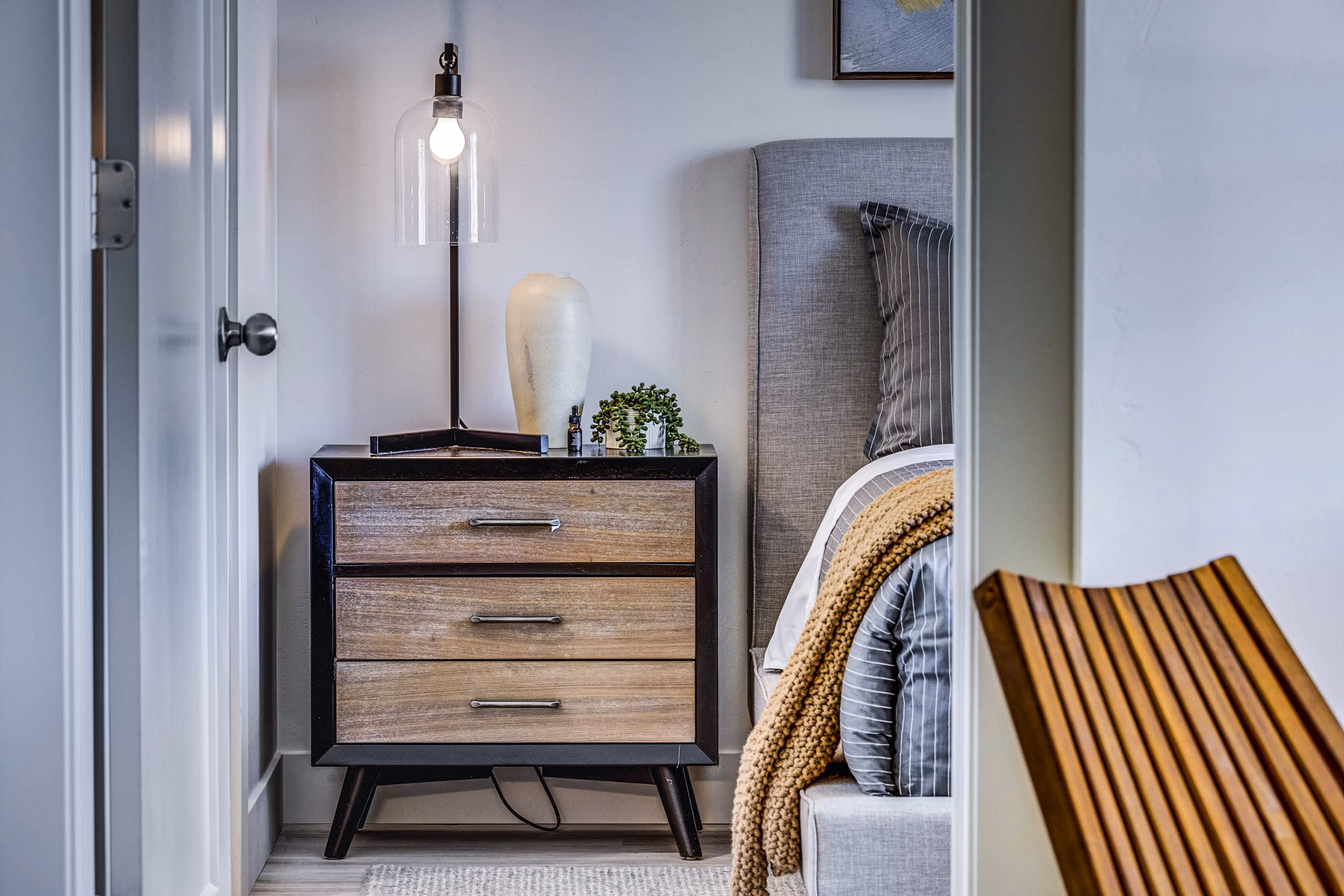 Luxurious bedroom with modern decor at Bravada 193 Apartments