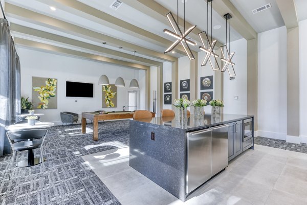 Stylish clubhouse with contemporary design at Moderno Apartments