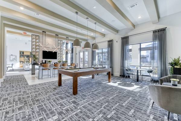 game room at Moderno Apartments