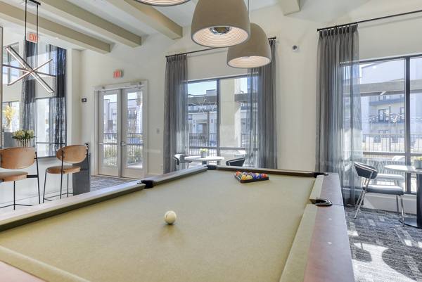 game room at Moderno Apartments