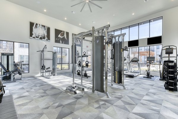 fitness center at Moderno Apartments