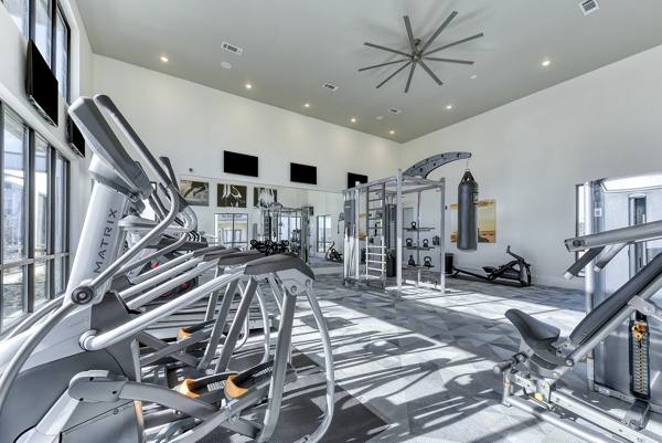 fitness center at Moderno Apartments