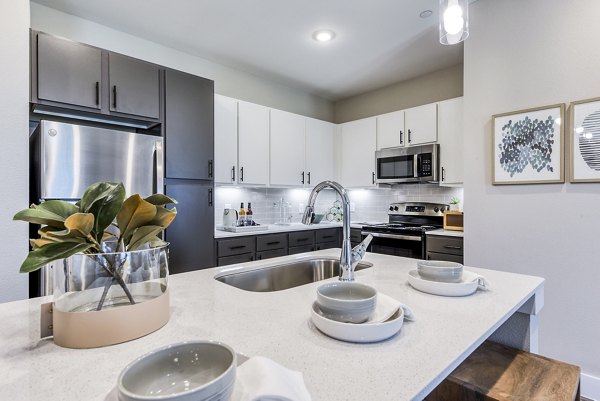 kitchen at Moderno Apartments