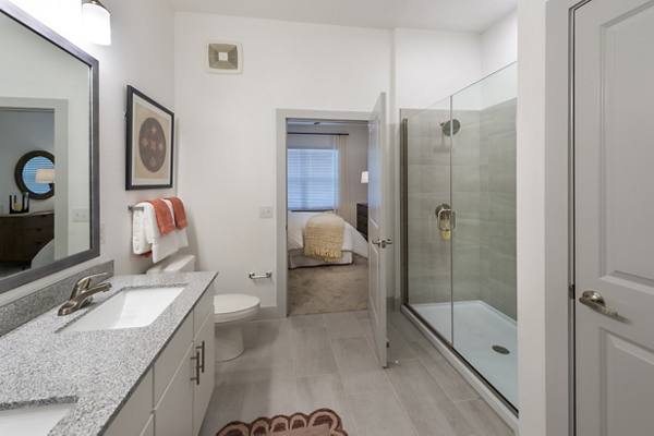 bathroom at Reserve at Baybrook Apartments