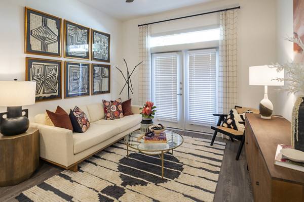 living room at Reserve at Baybrook Apartments