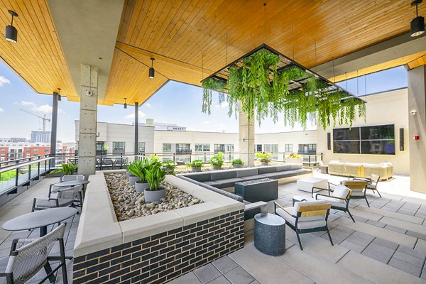 fire pit/patio at The Prospect Apartments