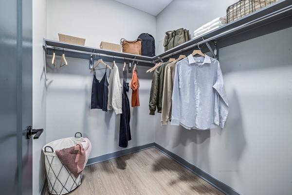 bedroom closet at Solis Hills Apartments