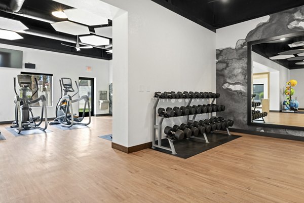 fitness center at La Privada Apartments