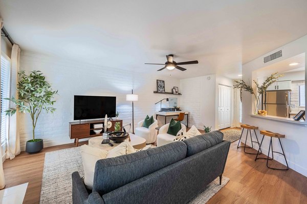 living room at La Privada Apartments