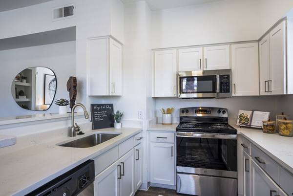 kitchen at San Miguel Del Bosque Apartments