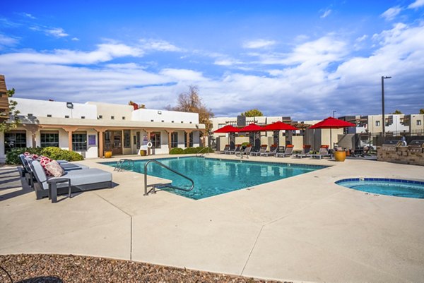 pool at The Aubry Apartments