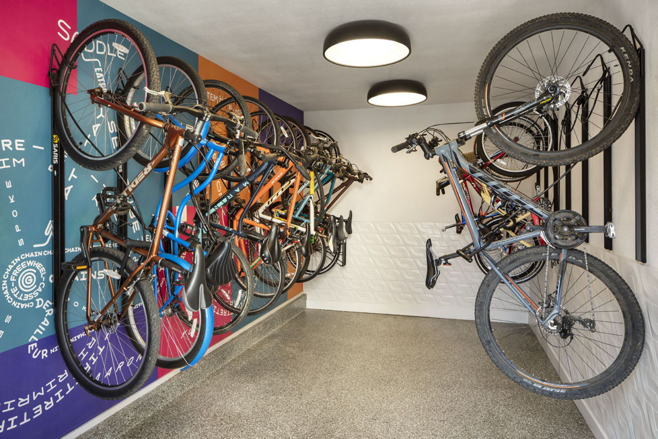 Bike room at Mile 44