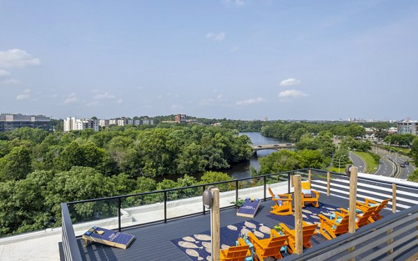 View at 1550 on the Charles: Scenic river views from luxury apartments in Boston overlooking Charles River