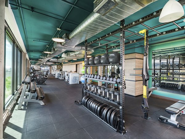 fitness center at Market House Apartments
