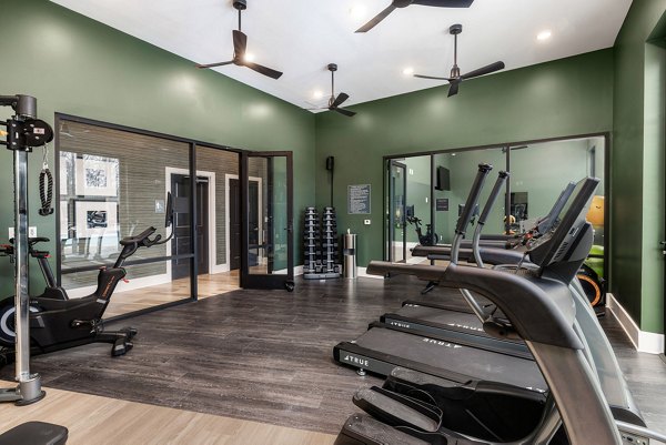 Fitness center with state-of-the-art equipment at Encore at Heritage Apartments