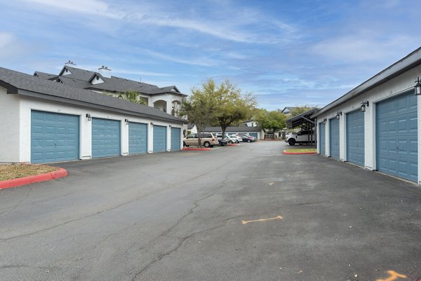 garage at Sendero Ridge Apartments